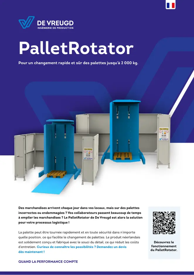 Page de couverture de la brochure « PalletRotator»